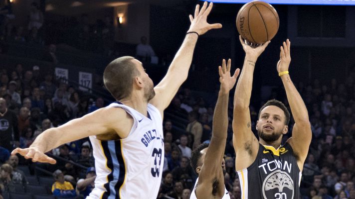 Telediario 1 - Ni el mejor Marc Gasol puede con los Warriors de Curry