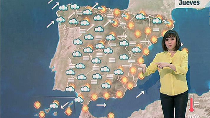 Temperaturas altas en el litoral mediterráneo, Ebro y valle del Guadalquivir