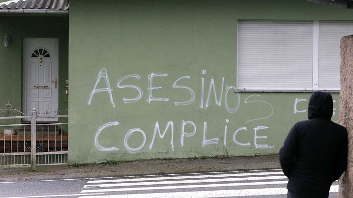 Telediario 1 - Aparecen pintadas en la vivienda de 'El Chicle', el presunto asesino de Diana Quer