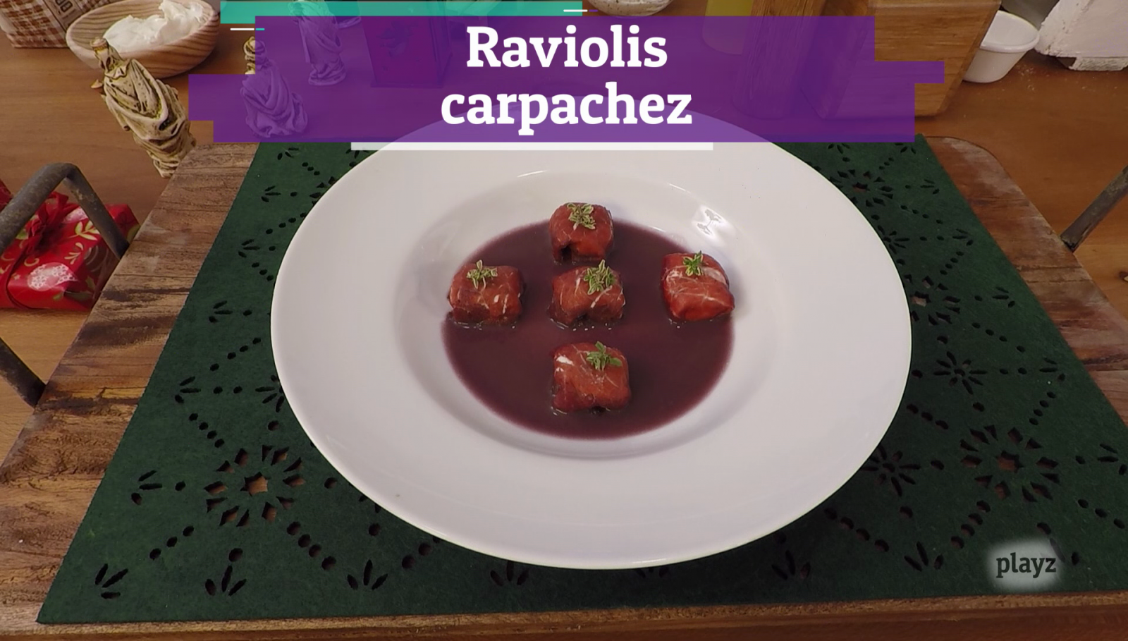Playchez - Receta: raviolis carpachez 