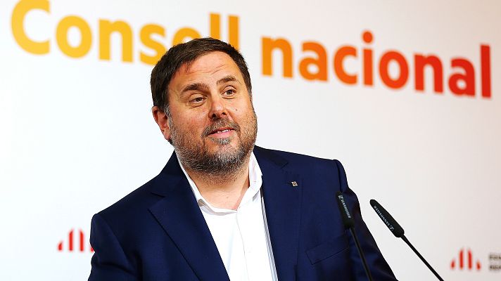 Telediario 1 - El Supremo mantiene a Junqueras en la cárcel porque no le consta el abandono de la unilateralidad y puede reincidir