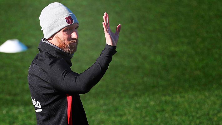Telediario 1 - Tranquilidad en Can Barça por la continuidad de Messi