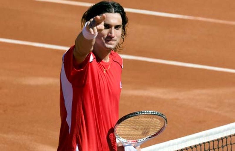 El tenista español David Ferrer se ha mostrado contento con su victoria ante Novak Djokovic. "Ha estado muy irregular", ha dicho de su rival serbio.