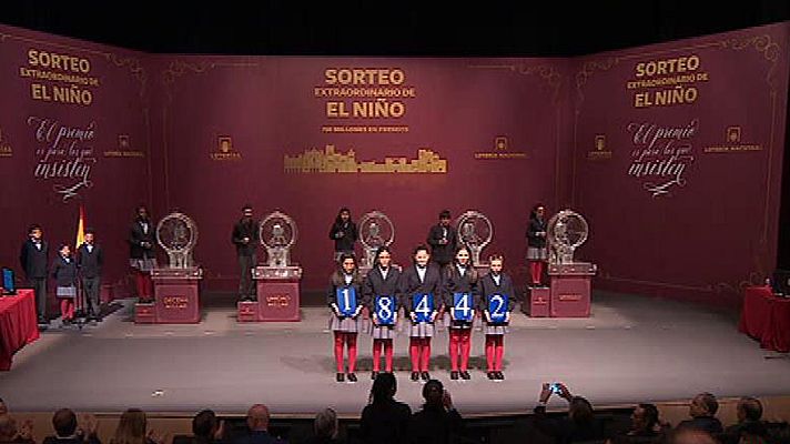 Lotería del Niño - El 18.442, segundo premio del Sorteo Extraordinario del Niño de 2018