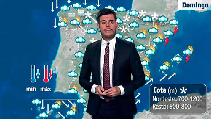 El tiempo - Nevadas en el norte y centro peninsular