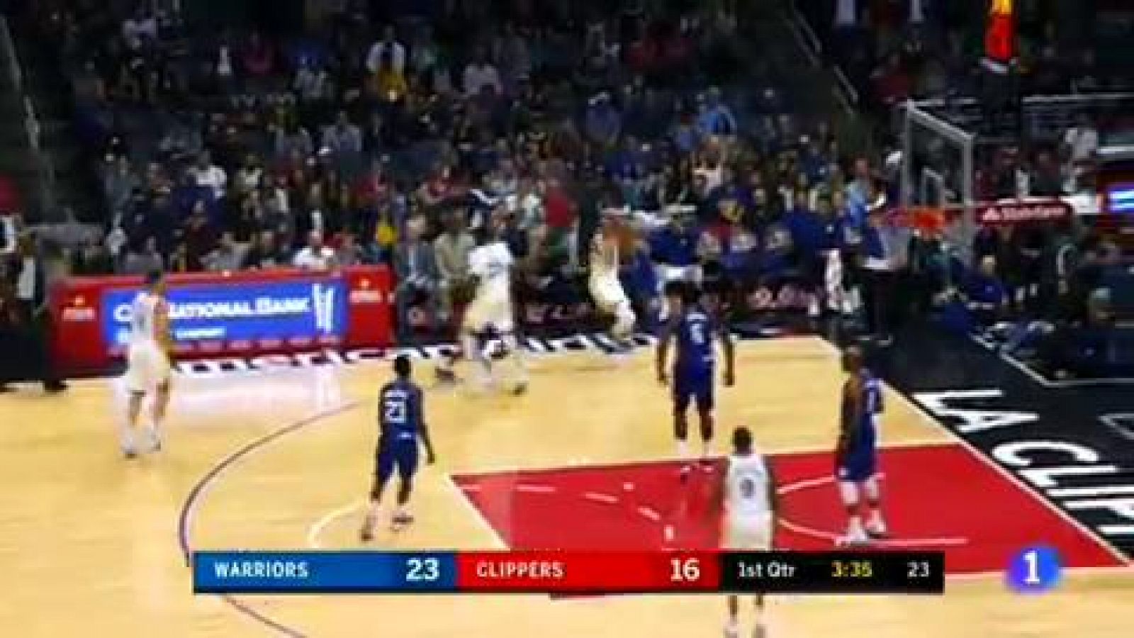 Curry se exhibe con 45 puntos ante los Clippers - Baloncesto en RTVE | Ver