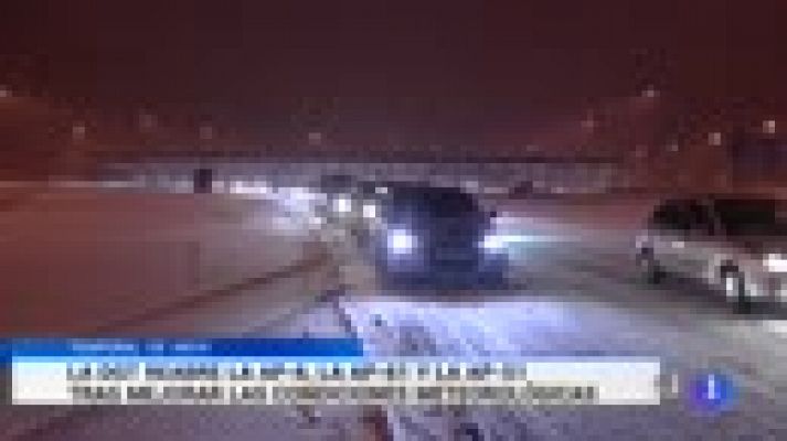  - La DGT reabre la AP-6, la AP-61 y la AP-51 al mejorar el tiempo