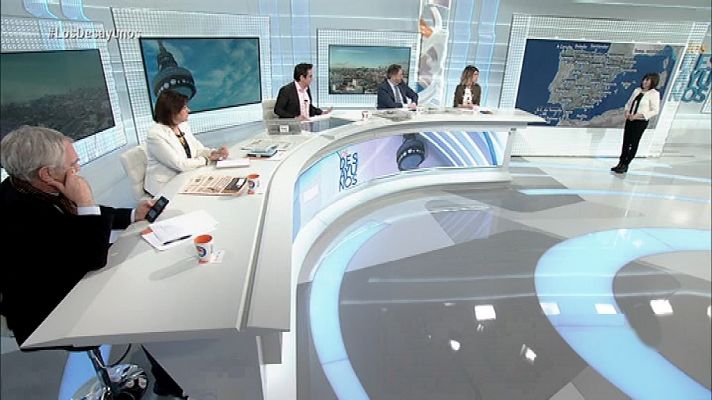 Los desayunos - J.M.Villegas, Ione Belarra, J.L. Ábalos y F. Martínez Maíllo