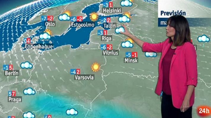 La tarde en 24h - El tiempo - 08/01/18