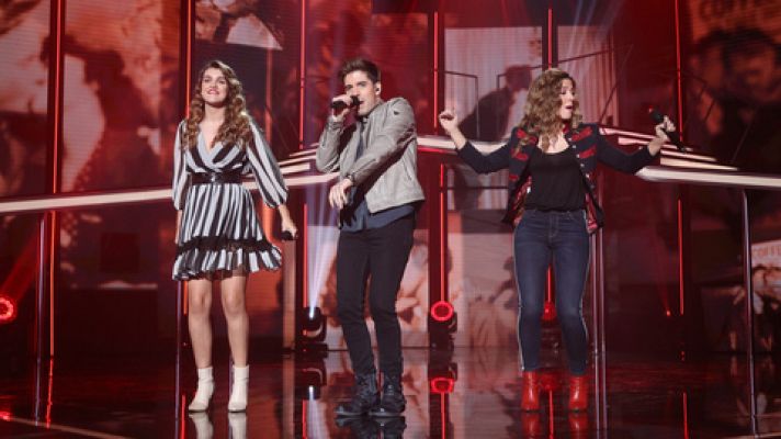 Roi, Miriam y Amaia cantan 'Robarte un beso' 