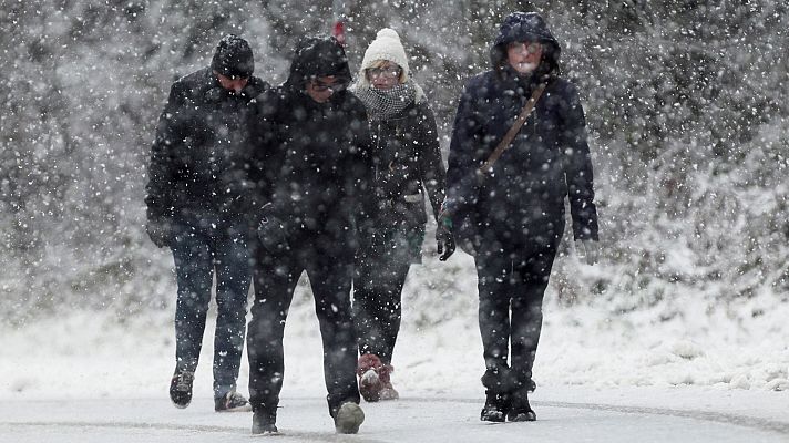 Un nuevo temporal trae lluvias, nevadas y heladas