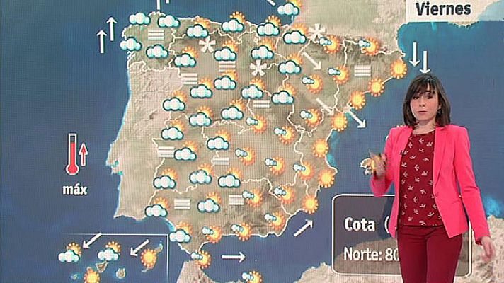 El tiempo - Jornada de calma antes de las lluvias y nevadas intensas previstas para este fin de semana
