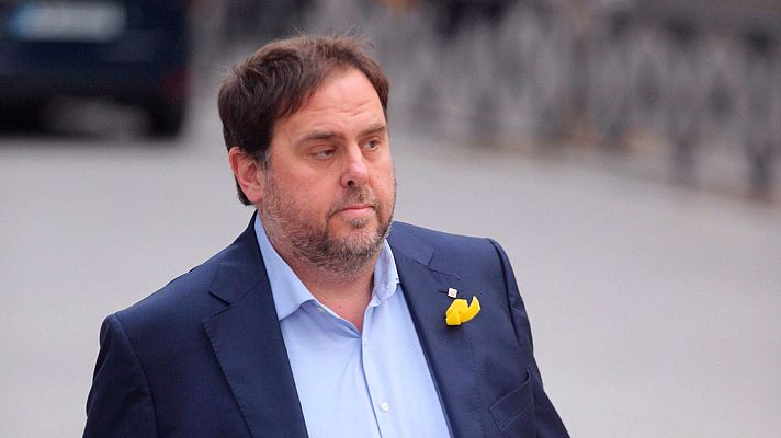Telediario 1 - El Supremo rechaza que Junqueras salga de prisión para acudir al Parlament pero abre la puerta a que delegue el voto