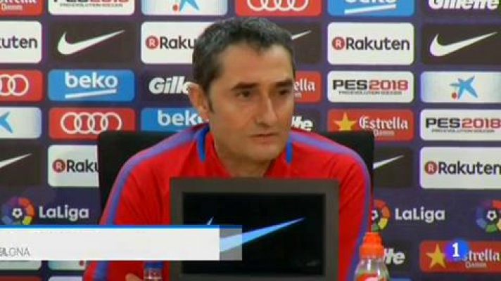 Telediario 1 - El Barça busca volver a ganar en Anoeta