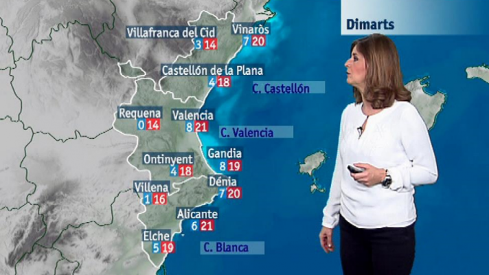 L'informatiu - Comunitat Valenciana - El tiempo en la Comunidad Valenciana - 15/01/18