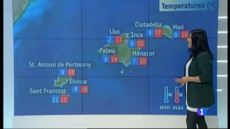 El temps a les Illes Balears - 16/01/18 