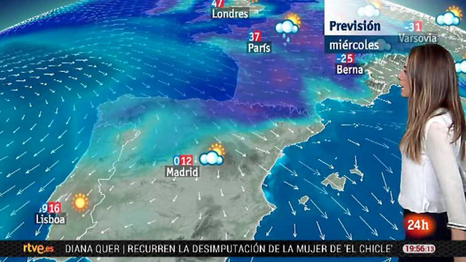 La tarde en 24 horas - El tiempo - 16/01/18 - ver ahora