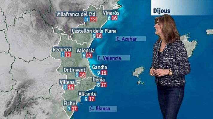 L'informatiu - Comunitat Valenciana - El tiempo en la Comunidad Valenciana - 17/01/18