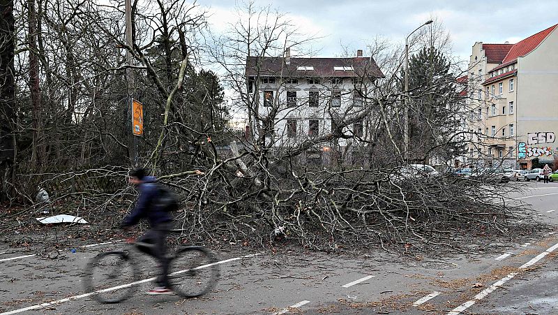 El temporal de frio y viento causa estragos en el centro de Europa 