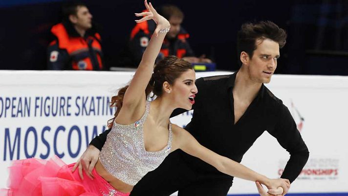 Patinaje sobre hielo - Cto. de Europa: Programa Corto Danza. Parte 1