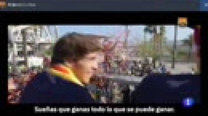 Telediario 1 - La paz de Can Barça contrasta con la guerra que se vive en Las Palmas