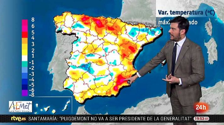 La tarde en 24h - El tiempo - 19/01/18