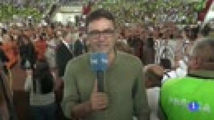 Telediario 1 - El papa denuncia en Perú "la opresión" de los indígenas de la Amazonía