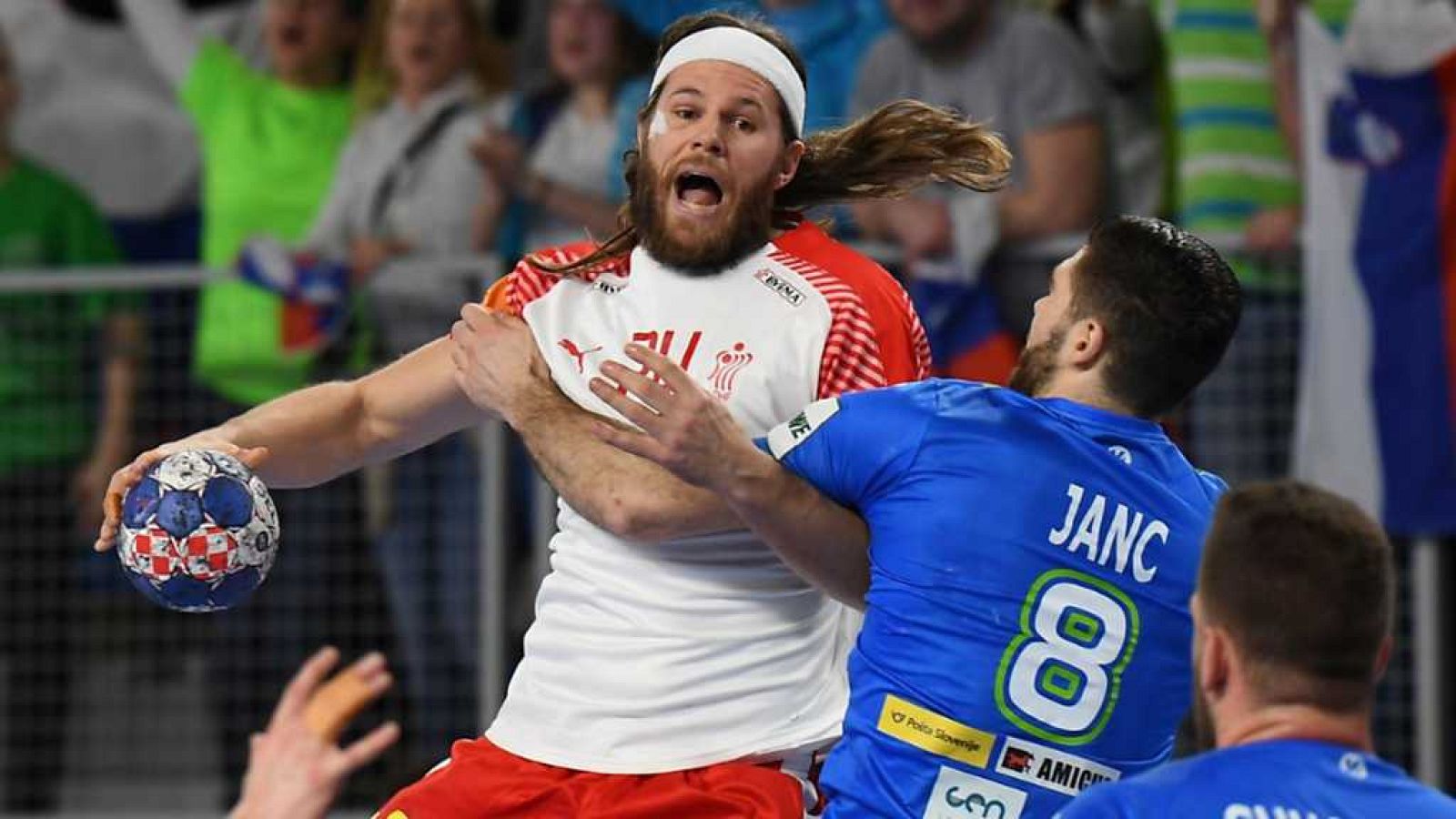 Balonmano - Campeonato de Europa Masculino 2ª ronda: Eslovenia - Dinamarca, desde Varazdin (Croacia) - ver ahora