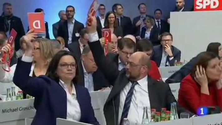 Telediario 1 - Alemania se prepara para una nueva gran coalición