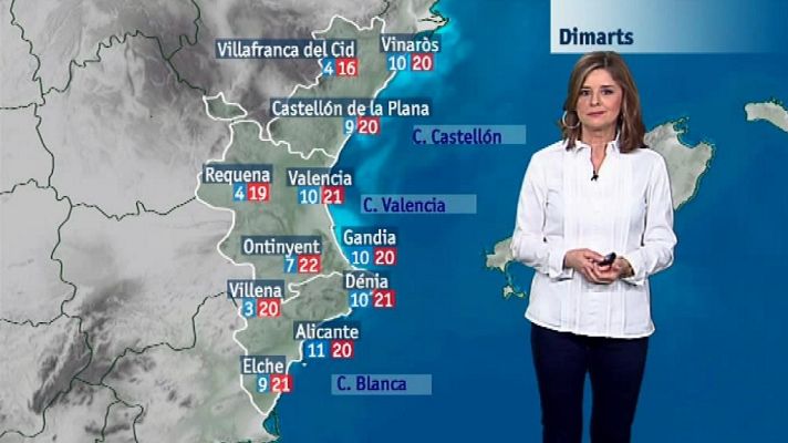 L'informatiu - Comunitat Valenciana - El tiempo en la Comunidad Valenciana - 22/01/18