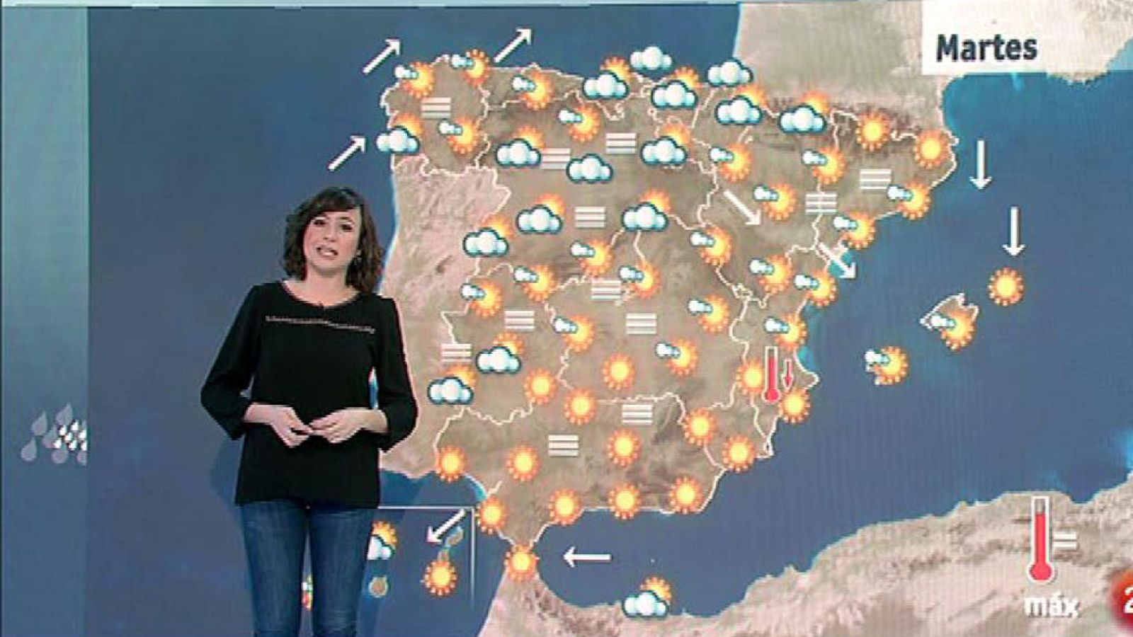 Este martes, temperaturas en descenso en el área mediterránea y el cuadrante noroeste
