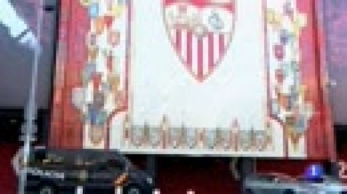 Telediario 1 - Más de 100 policías velarán por la seguridad en el Sevilla - Atlético