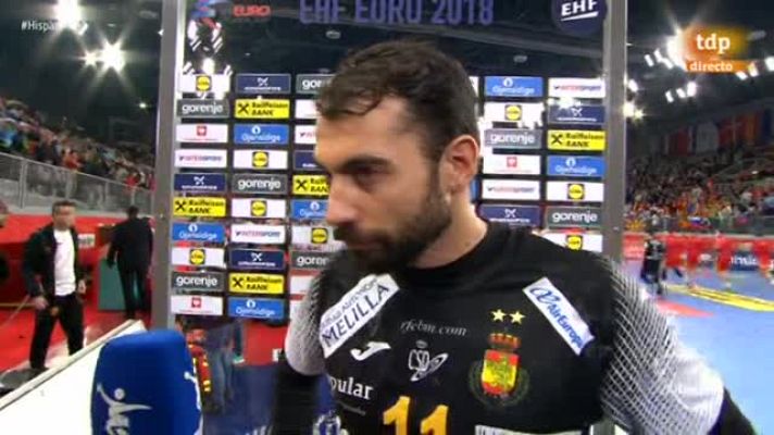 Europeo de Balonmano - Dani Sarmiento: "No hemos sabido jugar con contacto"