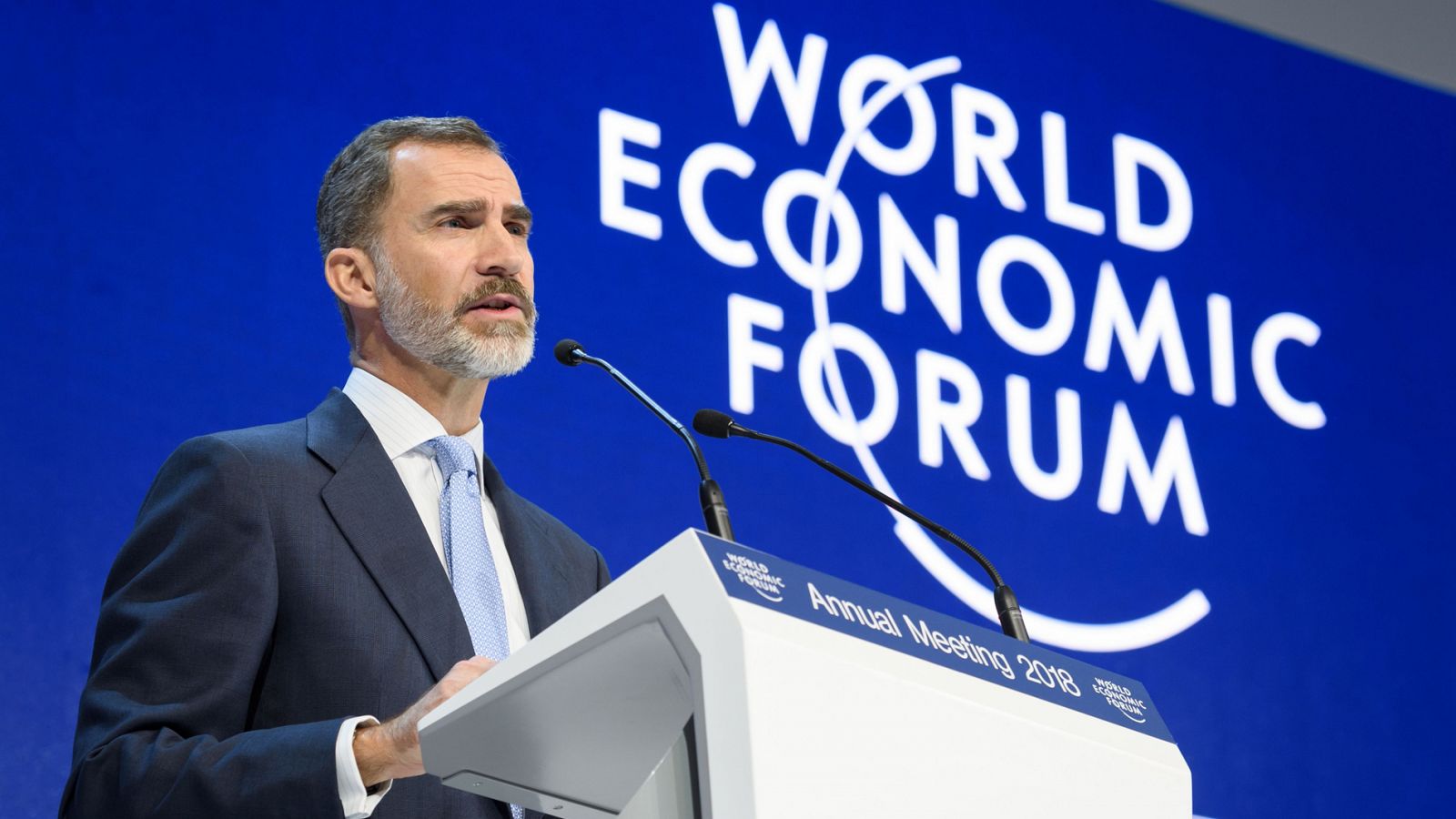 Felipe VI Davos: El rey Felipe VI completa su jornada en Davos con encuentros con Macron y el rey de Jordania.