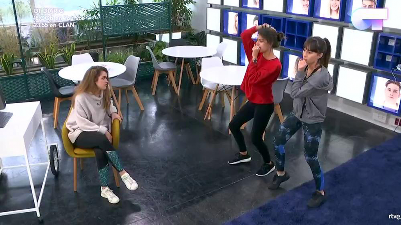 Aitana y ana guerra se ponen las pilas después de la bronca de noemí