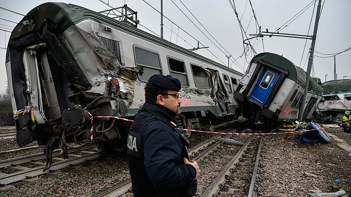 Al menos tres muertos en un accidente ferroviario en Milán