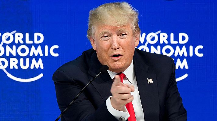 Trump anima en Davos a invertir en EE.UU.