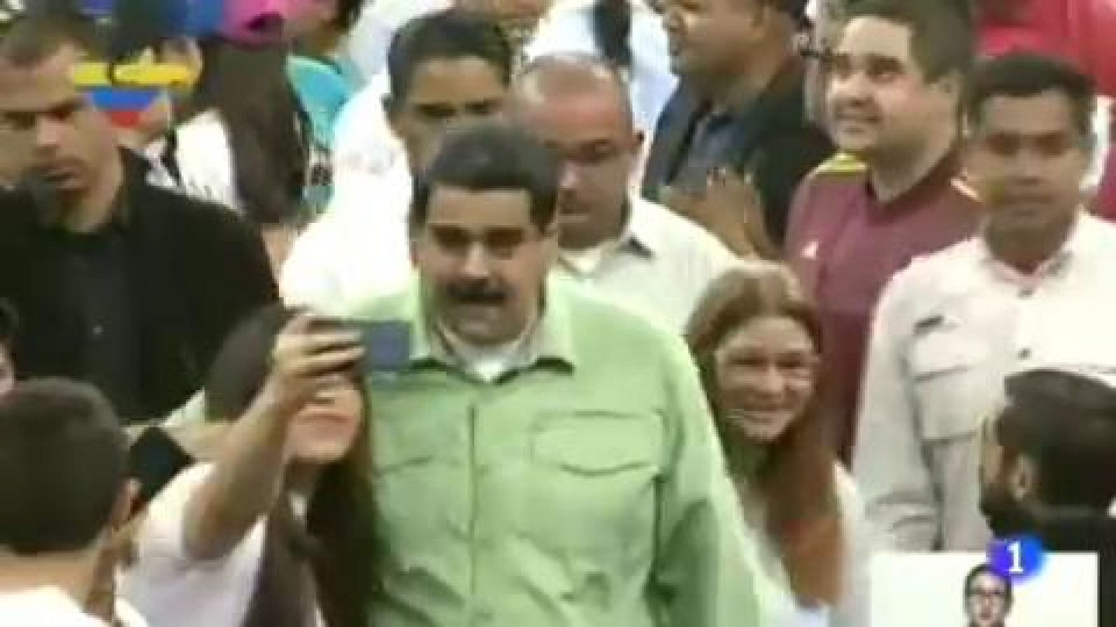 Telediario 1: Maduro está metido de  lleno en precampaña con la intención de repetir mandato | RTVE Play