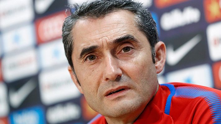Valverde: "Contra el Espanyol será un derbi con tensión, pero tenemos dos partidos antes"