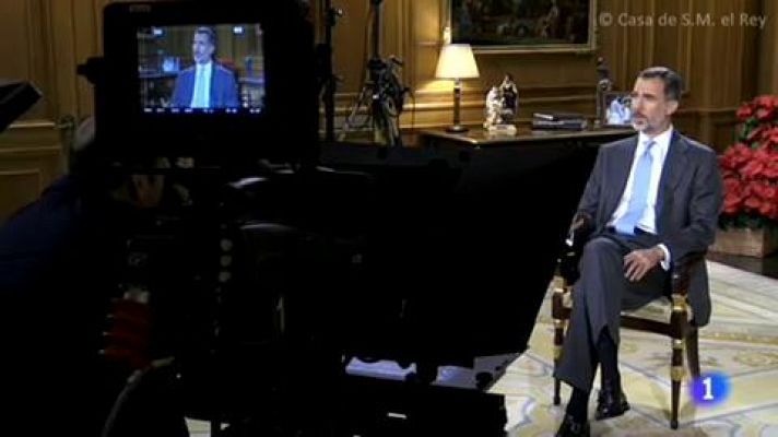 Telediario 1 - Imágenes inéditas del rey nunca vistas hasta ahora