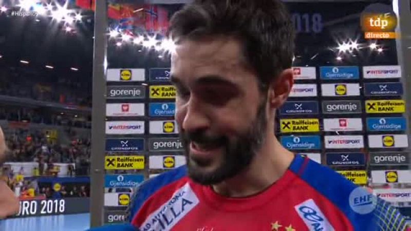 Europeo de balonmano 2018. Entrerros: "Nos hemos levantado en la segunda parte de manera increble"