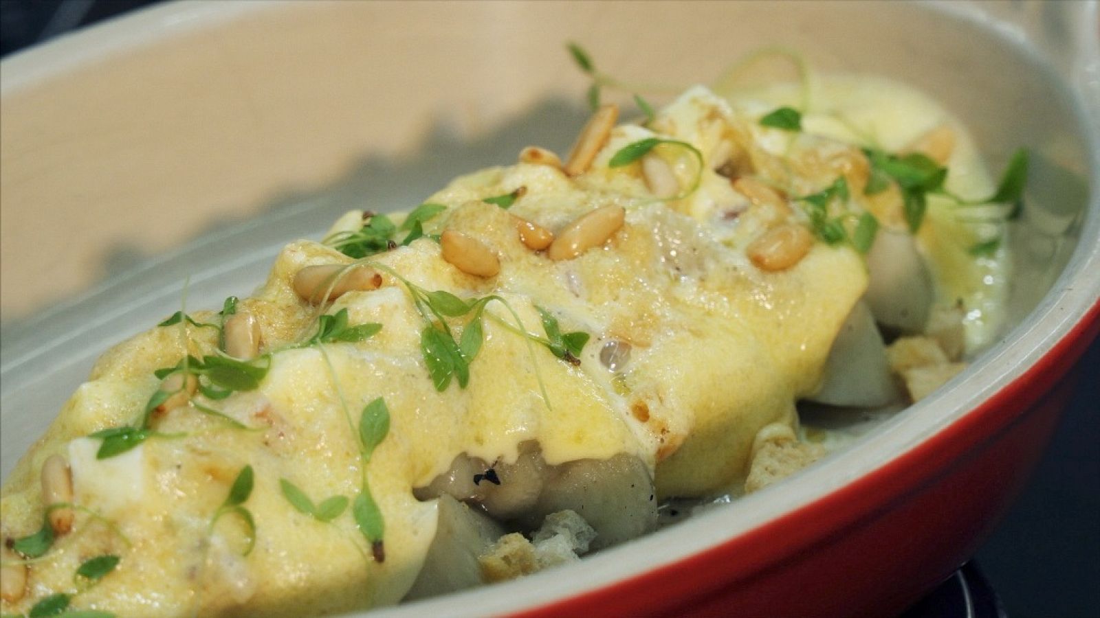 Las Rutas Capone - Berenjena asada, holandesa y queso feta de Ricard Camarena