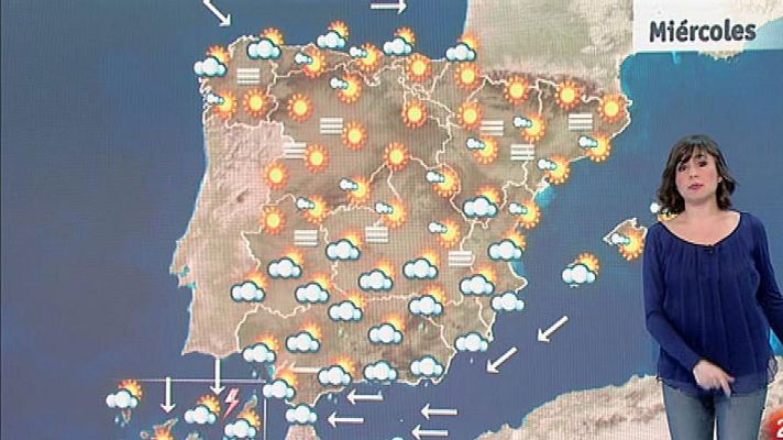 Este miércoles, precipitaciones intensas en el área del Estrecho y Canarias