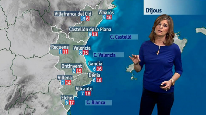 L'informatiu - Comunitat Valenciana - El tiempo en la Comunidad Valenciana - 31/01/18