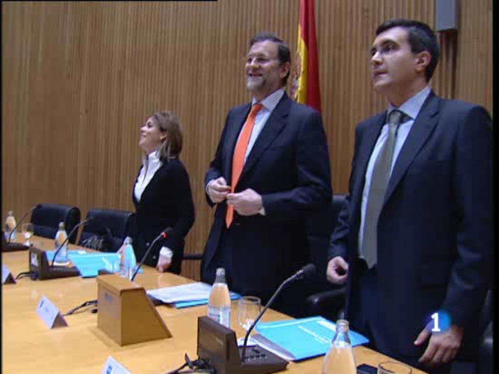 El presidente del PP se ha reunido con su grupo parlamentario | Ver