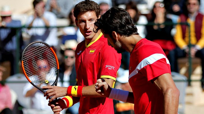 Pablo Carreño y Feliciano López adelantan a España en el dobles
