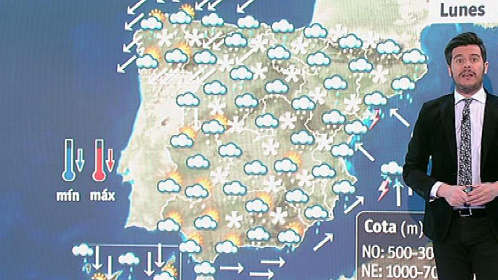 El Tiempo - Continúan las nevadas, que remitirán a lo largo de la semana