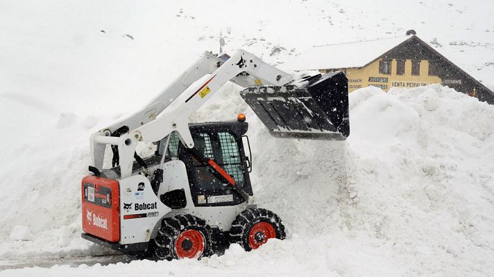 El tiempo - Lluvias en Cantábrico, Aragón y Cataluña, y nevadas en amplias zonas