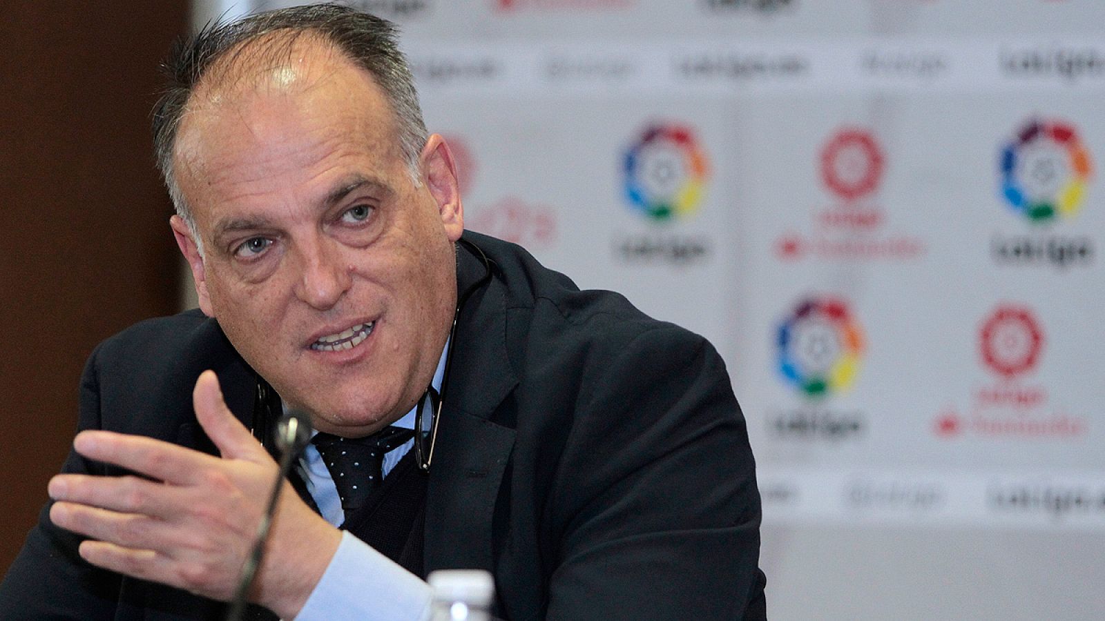 Tebas sobre Piqué: "Hay que evitar las celebraciones que generen crispación en el contrario"