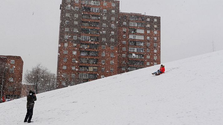 Nevadas en amplias zonas del norte y nordeste de la Península